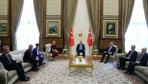 NATO zirvesi öncesi Cumhurbaşkanı Erdoğan AB Heyeti ile bir araya geldi