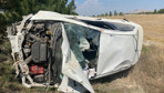 Afyonkarahisar'da otomobil devrildi: 8 kişi yaralandı