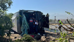 Kayseri'de yolcu otobüsü devrildi! Çok sayıda yaralı var