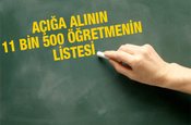 İhraç edilecek 11 bin 500 açığa alınan öğretmenler listesi