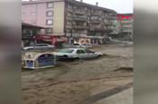 Korku dolu anlar! Ankara sele teslim oldu