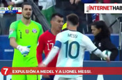 Gary Medel'den Messi'ye kafa!