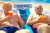 Trump'tan skandal Gazze videosu! Netanyahu ile tatil, dansözler...