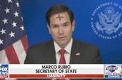 ABD Dışişleri Bakanı Marco Rubio canlı yayına alnında haç işaretiyle çıktı