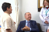 Cumhurbaşkanı Erdoğan ile küçük çocuk arasında güldüren konuşma