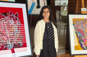 Küçük ressam Zeynep Reyyan Gören'den ilk sergi