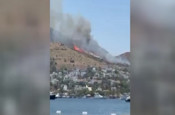 Bodrum'da yangın paniği! Alevler kısa sürede yayıldı, ekipler bölgede