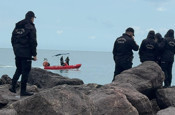 Giresun'da denizde kaybolan küçük Toprak aranıyor, babası tedavi altında