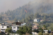 Alevler rüzgarın etkisiyle ilerledi! Dün başlayan yangın sürüyor