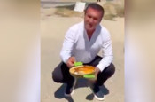 Mustafa Sarıgül'ün asfaltta yumurta pişirme şovu elinde patladı