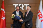 TRT Yönetim Kurulu Başkanı Ferudun Yılmaz, görevi Albayrak'tan devraldı