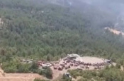 Bursa'da vatandaşlardan özverili çalışma! Vatandaşlar helikopterleri susuz bırakmadı