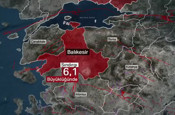 Balıkesir'de 6.1 büyüklüğündeki depremin ardından kayda giren artçılar