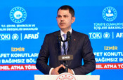 İzmir'de afet konutlarının temeli atıldı! Bakan Kurum: 281 konut en geç 1 yıl içinde teslim edilecek