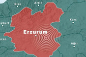 Erzurum'da 4,4 büyüklüğünde deprem meydana geldi