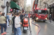 Beyoğlu'nda otelde çıkan yangın söndürüldü