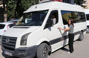 Çocukluk hayalini gerçekleştiren kadın Amasya'da minibüs şoförlüğü yapmaya başladı