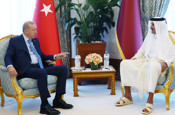 Cumhurbaşkanı Erdoğan, Katar Emiri Al Sani ile bir araya geldi