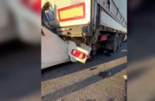 Kuzey Marmara Otoyolu'nda feci kaza! Otomobil TIR'ın altına girdi