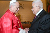 Filistin Devlet Başkanı Abbas, Vatikan'da Papa 14. Leo ile görüştü