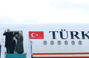 Cumhurbaşkanı Erdoğan, Türkmenistan'a gitti