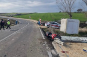 Tekirdağ'da tel çitlere çarpan motosikletteki 1 kişi öldü, 1 kişi yaralandı