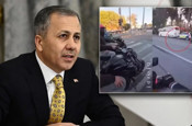 Motosikleti polislerin üzerine sürmüşlerdi! Bakan Yerlikaya duyurdu: Gereği yapıldı