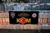 Adana’da sahte içki deposu basıldı! Tam 21 bin litre ele geçirildi!