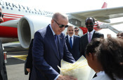 Cumhurbaşkanı Erdoğan, Etiyopya'ya geldi