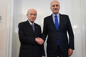 TBMM Başkanı Kurtulmuş, MHP Genel Başkanı Bahçeli'yi ziyaret etti