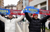 Kosova-Türkiye maçının oynanacağı Priştine'de heyecan arttı