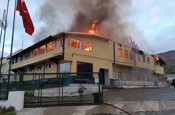 Kastamonu'da tekstil ve filtre malzemeleri üretilen fabrikada yangın