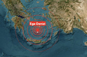Ege Denizi'nde deprem!