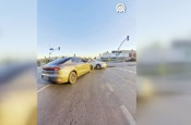 Ümraniye'de iki aracın kavşakta çarpıştığı kaza kamerada