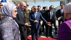 Cumhurbaşkanı Erdoğan Mısır'da böyle karşılandı
