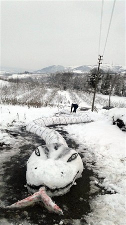 Kardan yaptıklarına bakın! Hava şartlarını sanata dönüştürdüler - Resim: 2