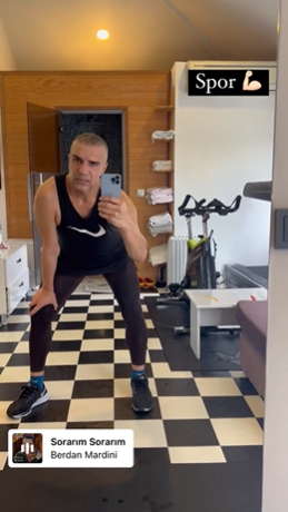 Berdan Mardini taytla spor yaptığı anları paylaştı takipçilerinin diline düştü! - Resim: 2