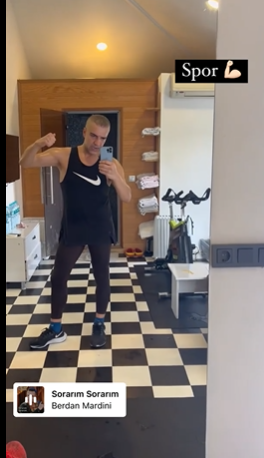 Berdan Mardini taytla spor yaptığı anları paylaştı takipçilerinin diline düştü! - Resim: 3
