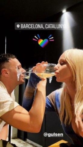 Barcelona'da buluşan Gülşen ve Edis'ten kutlamalı kadeh pozu! - Resim: 3