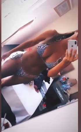 Tuğba Ekinci leopar desenli ipli bikinisiyle meydan okudu! 'Var mı daha iyisi?' - Resim: 3