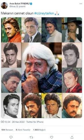 Yeşilçam'ın yıldızı Cüneyt Arkın'ın ölümü ünlüleri yasa boğdu... İşte ünlülerin sosyal medya paylaşımları - Resim: 2