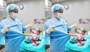 Yeni doğan bebeğin yaptığı hareket sosyal medyayı salladı. - Resim: 1