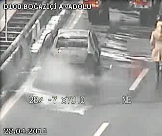 Köprüde otomobil yangını - Resim: 4