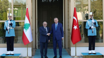 Cumhurbaşkanı Erdoğan Lübnan Başbakanı Salam'ı kabul etti