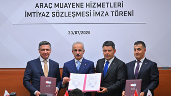 Araç muayene hizmetlerinde 20 yıllık yeni dönemin sözleşmeleri imzalandı