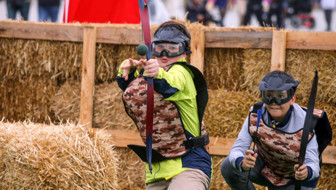 Erdoğan ve Albayrak'ın kıran kırana okçuluk mücadelesi