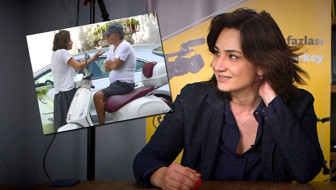 Sokak ortasında ağladı! Oyuncu Devin Özgür Çınar Engin Günaydın'ı görünce...