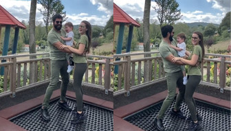 Burak Özçivit eşi ve oğluyla ev halini paylaştı! Dikkat çeken detay