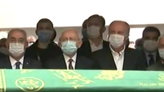 Kılıçdaroğlu ve Muharrem İnce Bekir Coşkun'un cenazesinde yan yana saf tuttu! İşte o anlar