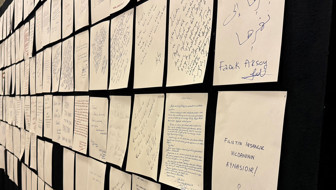 Milletvekilleri el yazılarıyla Filistin'e destek mesajları yazdı! İşte Meclis'teki panoda yer alan o mesajlar...